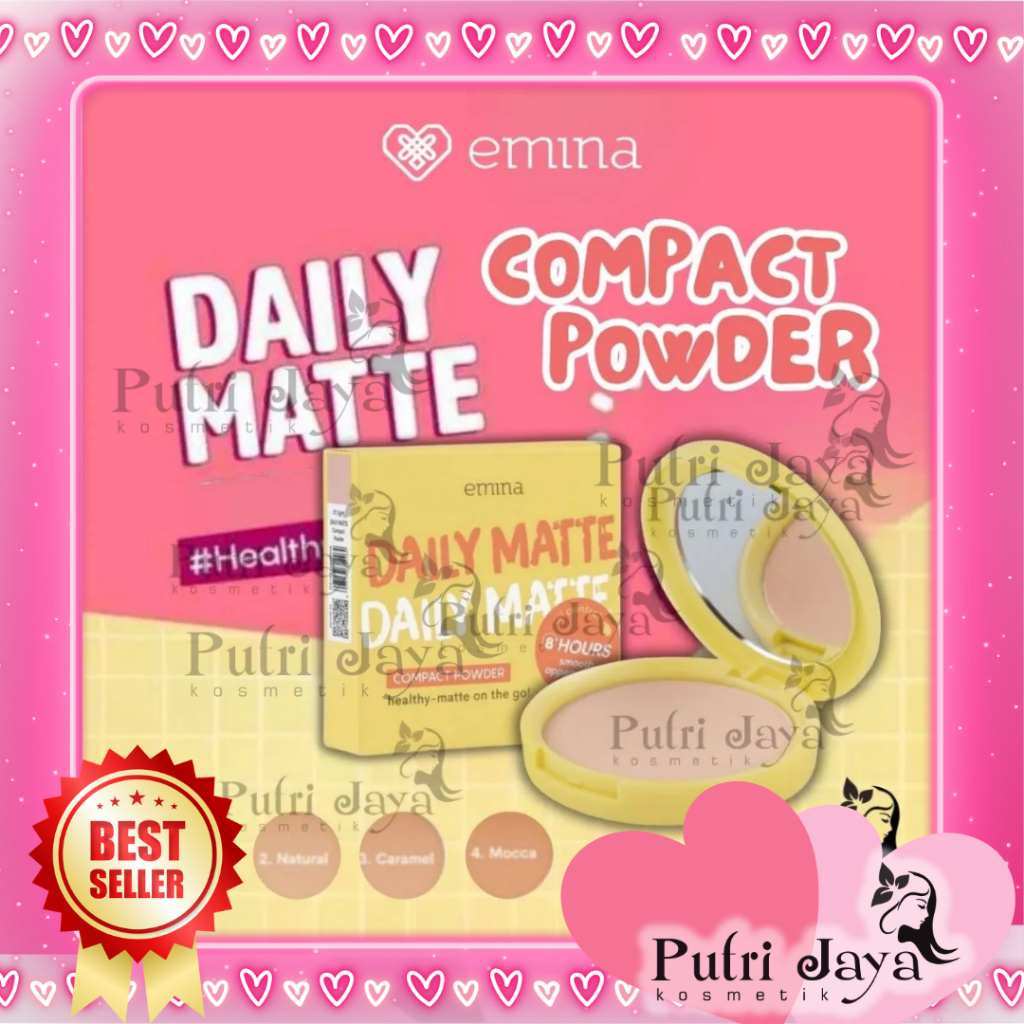 EMINA Daily Matte Compact Powder | Bedak Padat