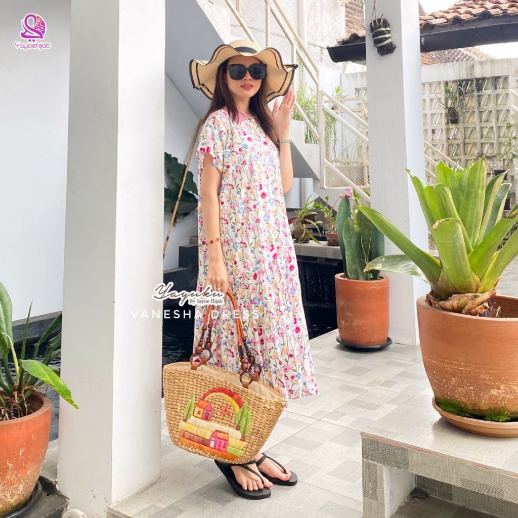Vanesha Dress Model Rok Ruffle Kekinian By Yayoe Hijab