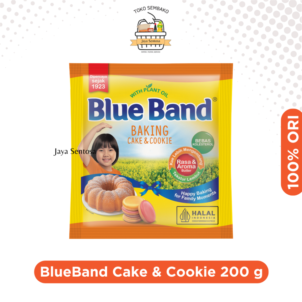 

Blue Band Cake and Cookie 200 gram/ Margarine Blue Band Cake and Cookie Sachet 200gr