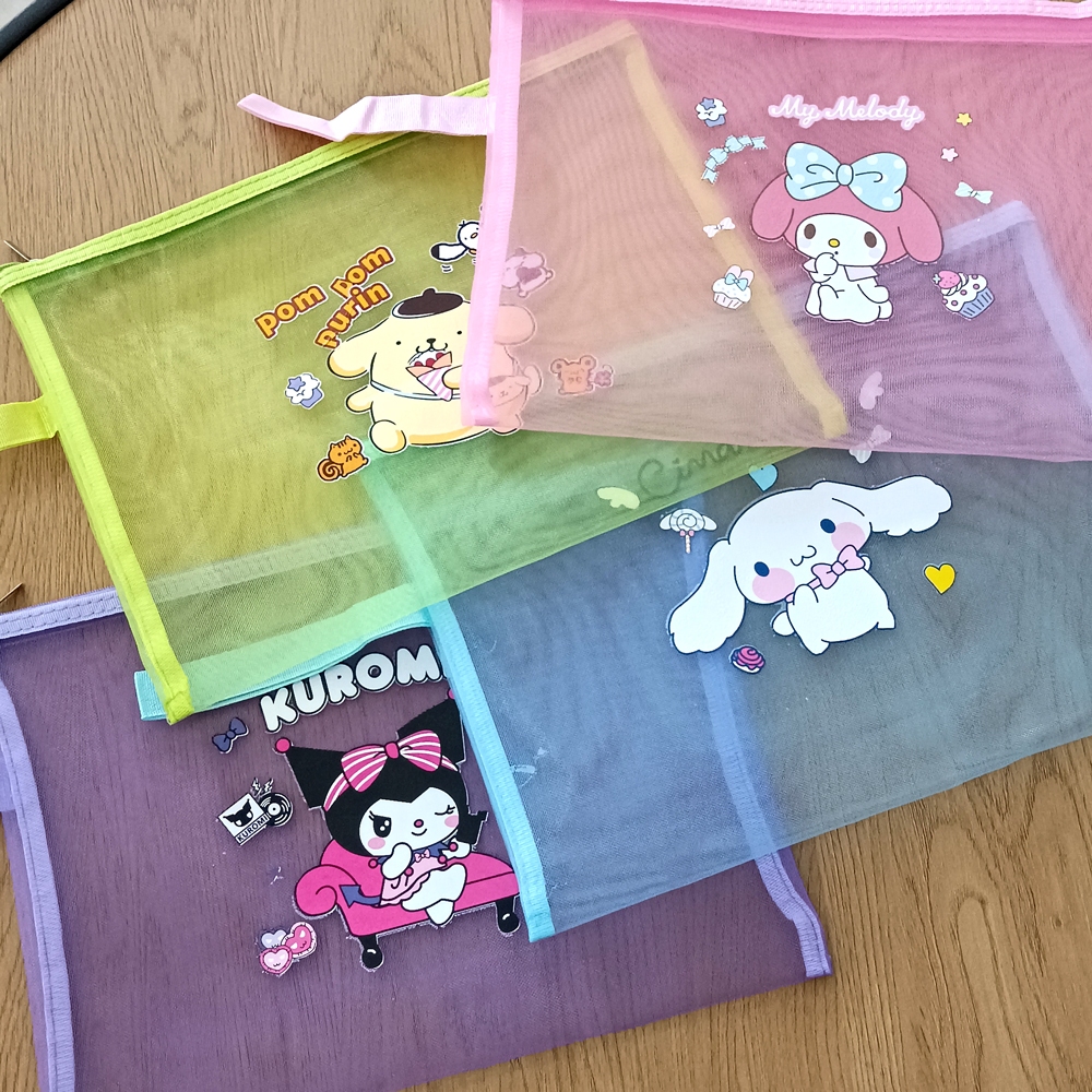 

ER Map Pouch Folder Zipper Document Jaring Multifungsi motif Sanri*