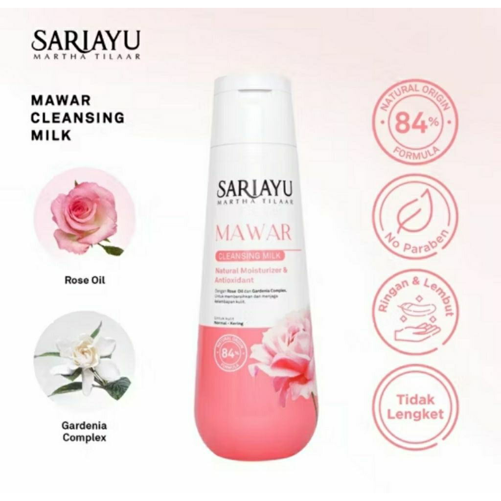 SARIAYU CLEANSING MILK MAWAR