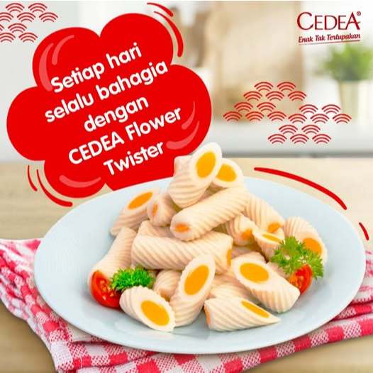 

CEDEA FLOWER TWISTER 500GR - Olahan Ikan Bentuk Bunga - Kheiza Frozen