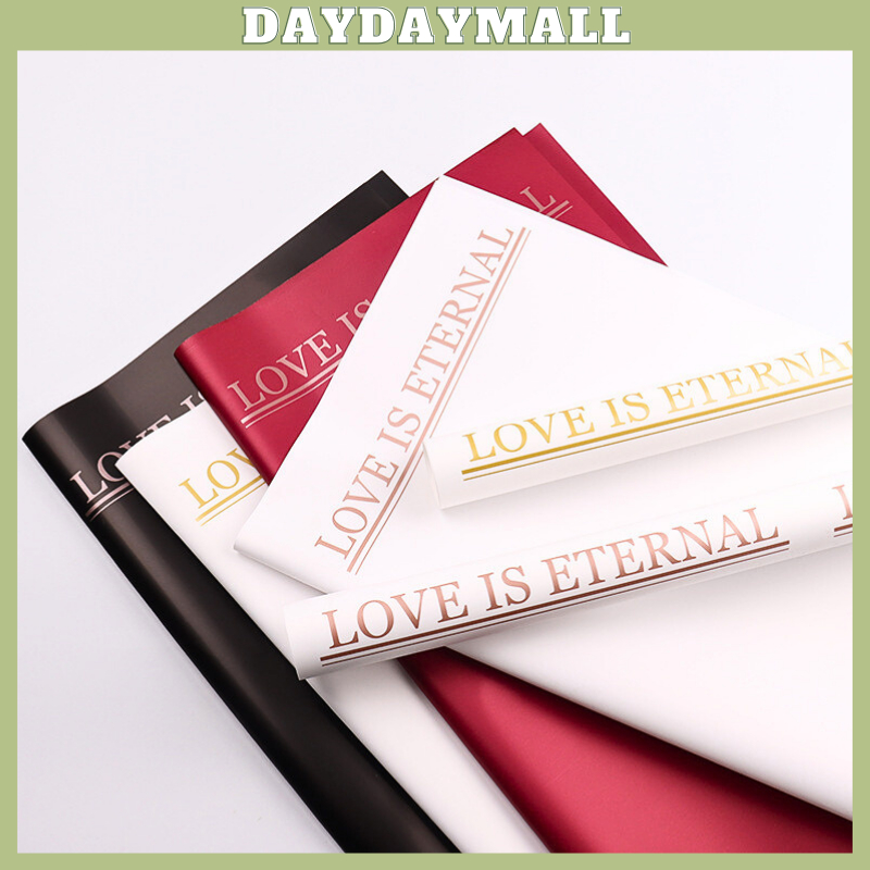 

20 LEMBAR Kertas Buket Bunga Love Is Eternal Flower Wrapping Paper Cellophane 6205