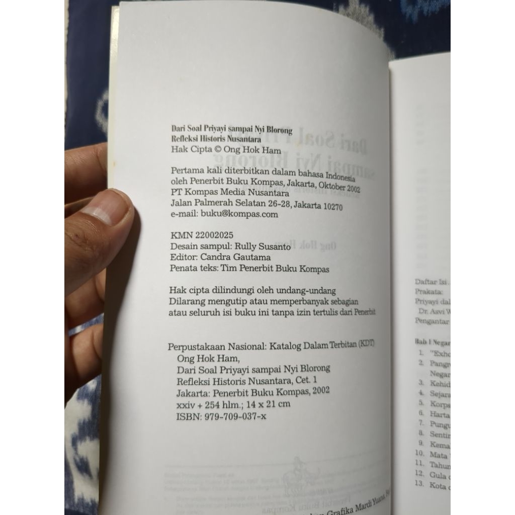 Buku Dari Soal Priayi sampai Nyi Blorong - ONG HOK HAM