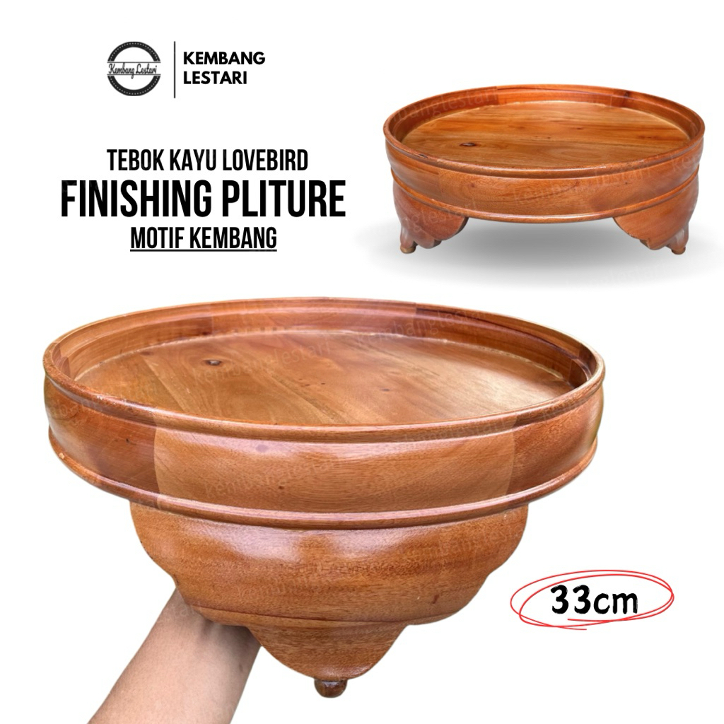 TEBOK KAYU LOVEBIRD FINISHING SANGKAR KANDANG KAPSUL 33 CM FINISHING TEBAL