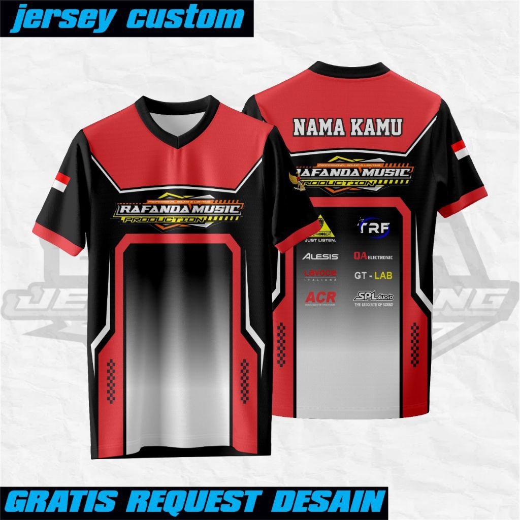 Jersey sound system/Jersey sound system custom/Jersey sound system bebas request desain/Jersey sound