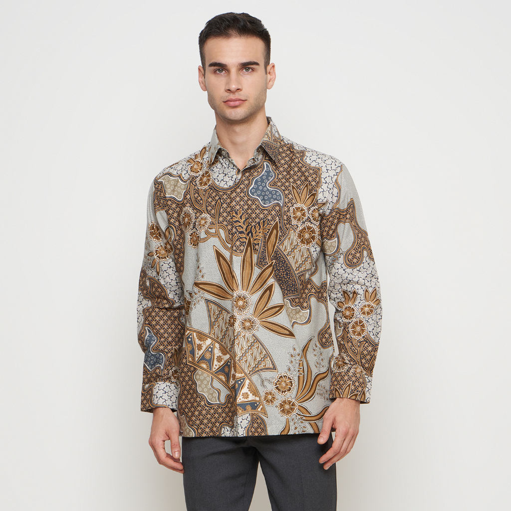 [Krisna Wahyu] Batik Pria Katun Lengan Panjang