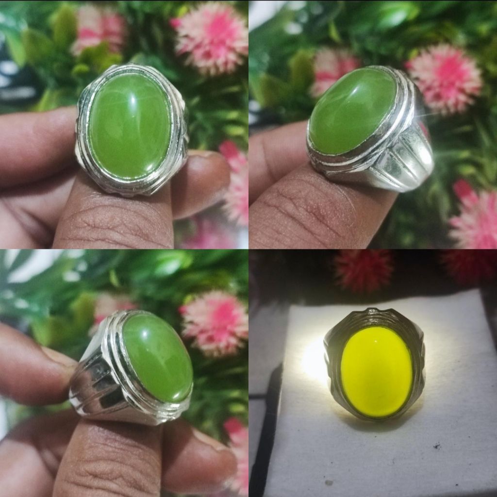 cincin batu sungai dareh natural ring alpaka super