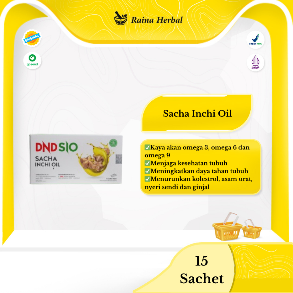 DND Sacha Inchi Oil - Minyak Kacang Inchi Omega 369 Membantu Menjaga Kesehatan Jantung