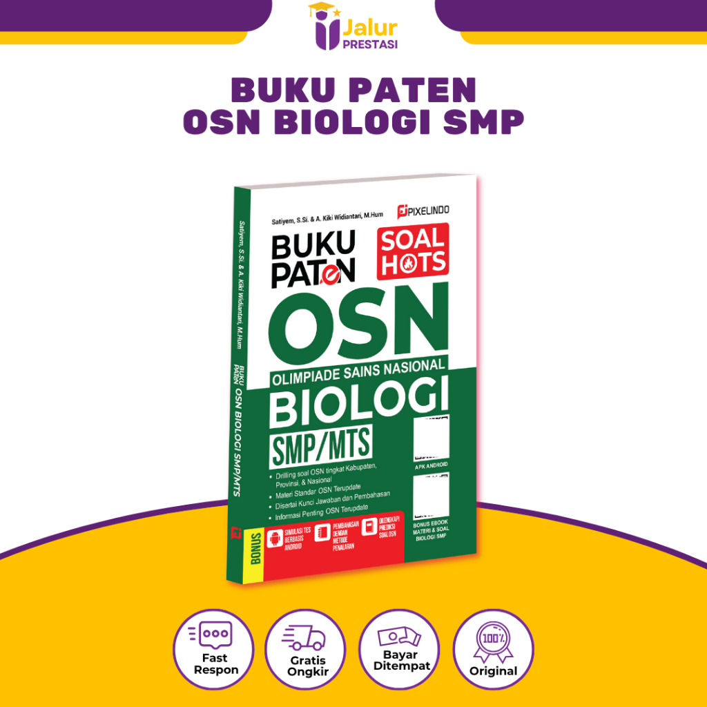 Buku Paten OSN BIOLOGI SMP Olimpiade Sains Nasional BIOLOGI ( OSN BIOLOGI SMP / MTS ) - PIXELINDO