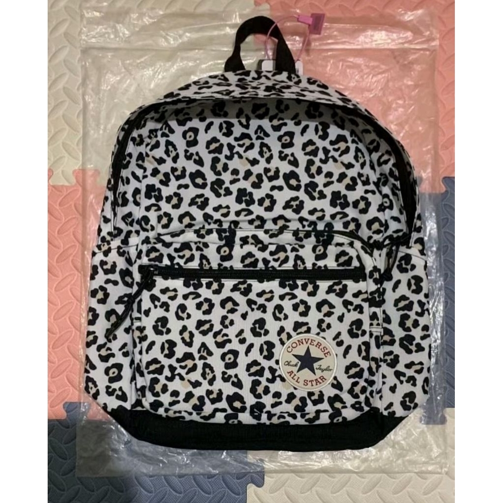 tas converse motif leopard full print