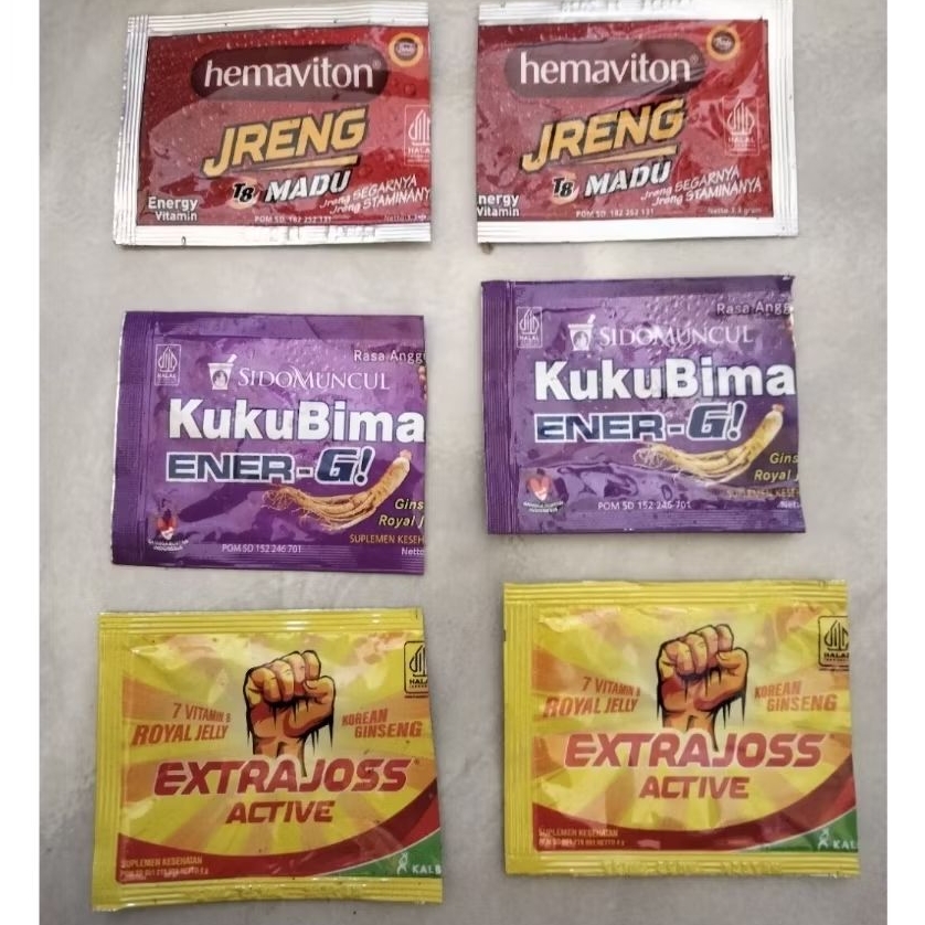 

Bungkus bekas Extra Joss/Kukubima/Hemaviton