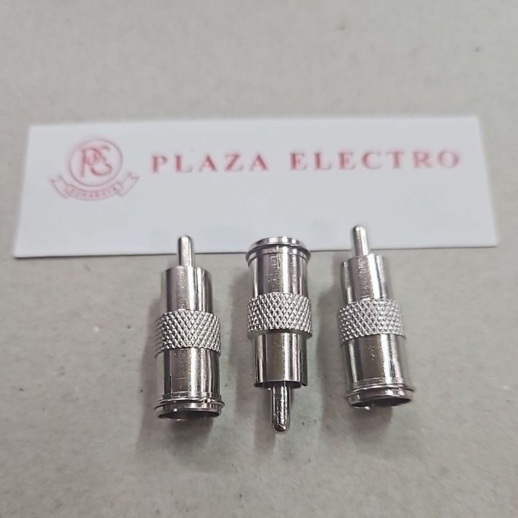 KONEKTOR SOKET ANTENA TV TO JEK RCA MALE SAMBUNGAN TUNER ANTENA TV MALE FEMALE