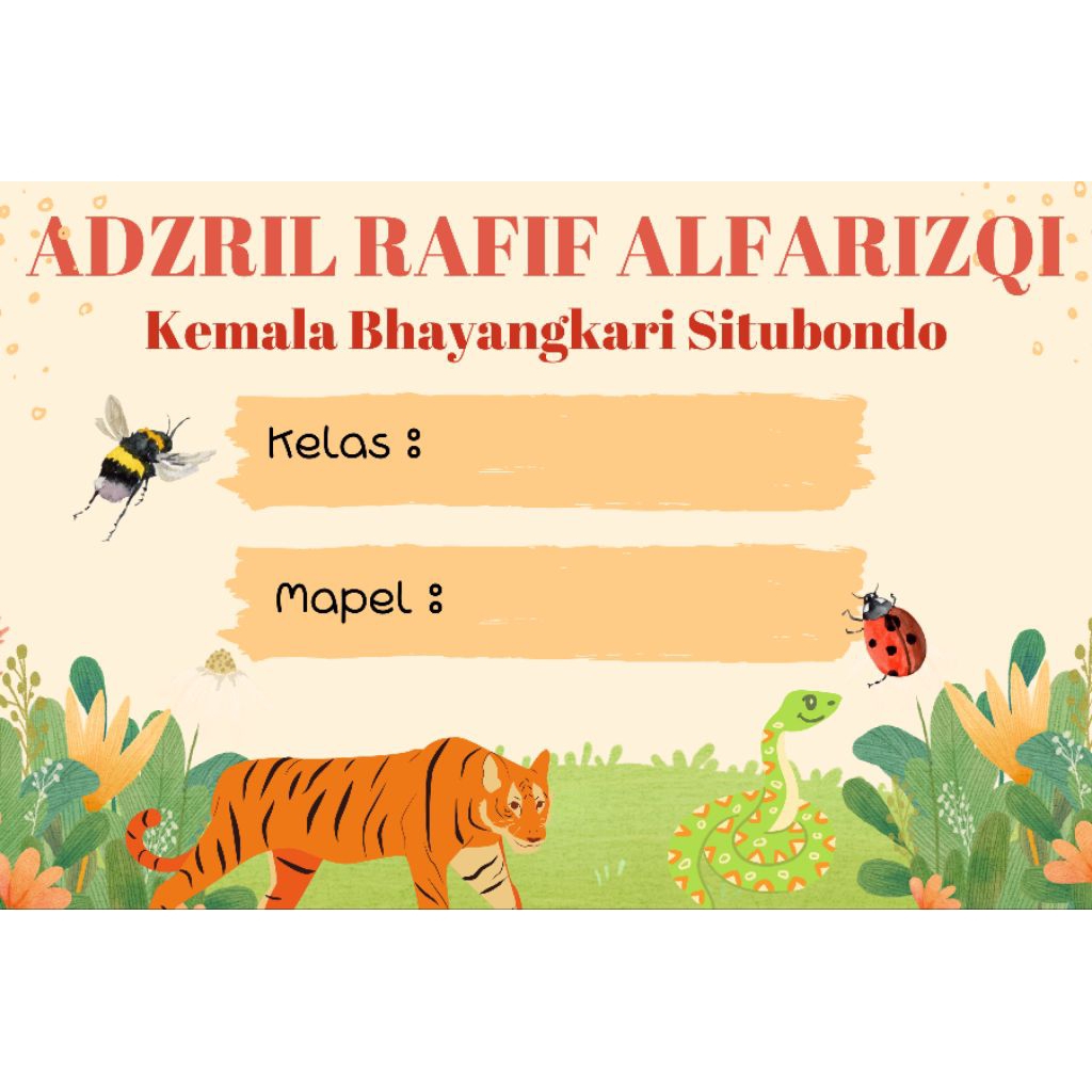 

STIKER NAMA BUKU