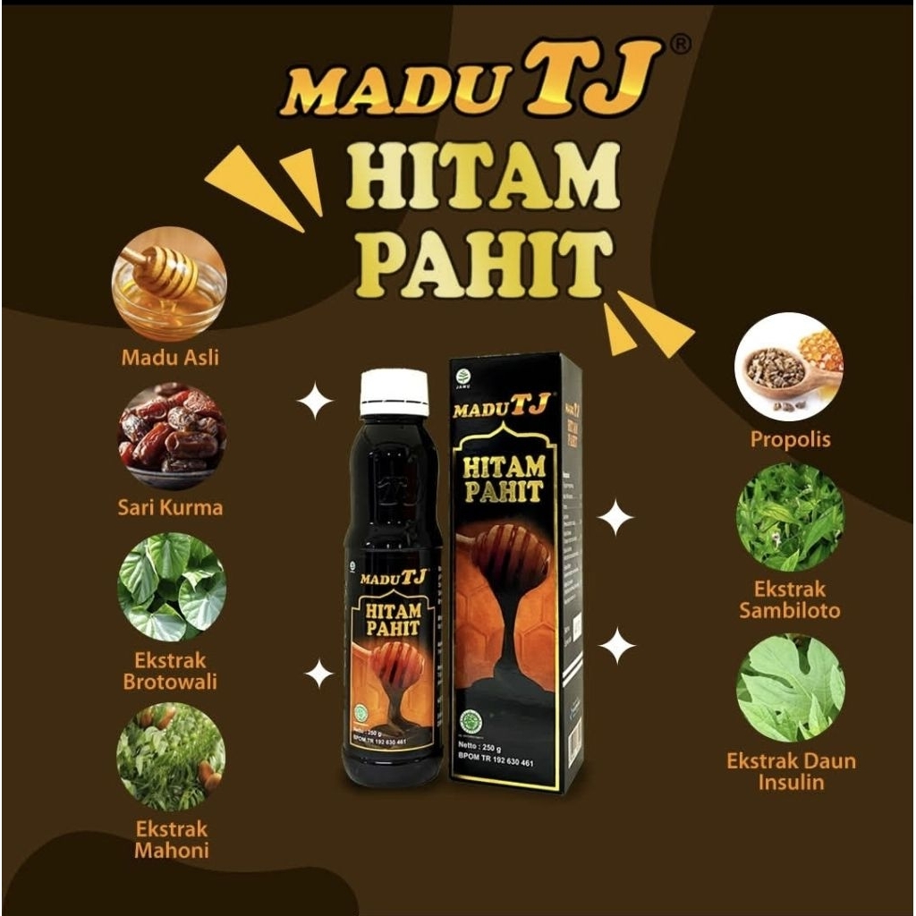 

Madu TJ Hitam Pahit 250gr