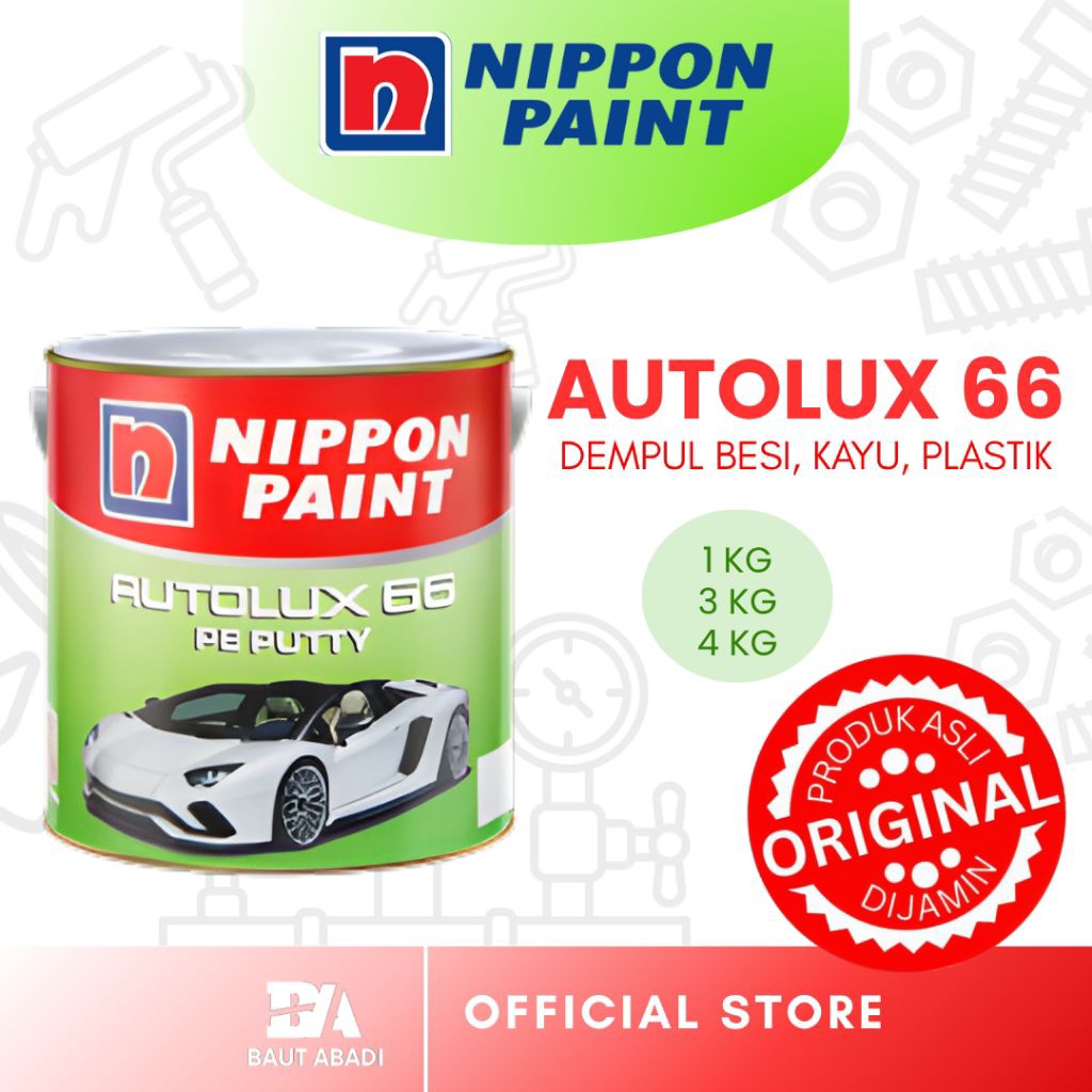 Dempul Besi Mobil Autolux Nippon Paint 1 kg
