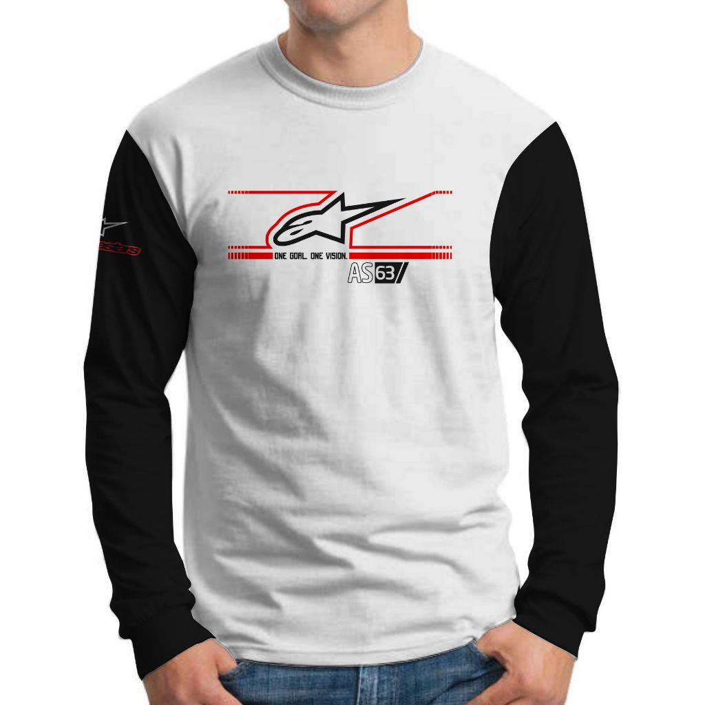 kaos lengan panjang pria motor sunmori touring