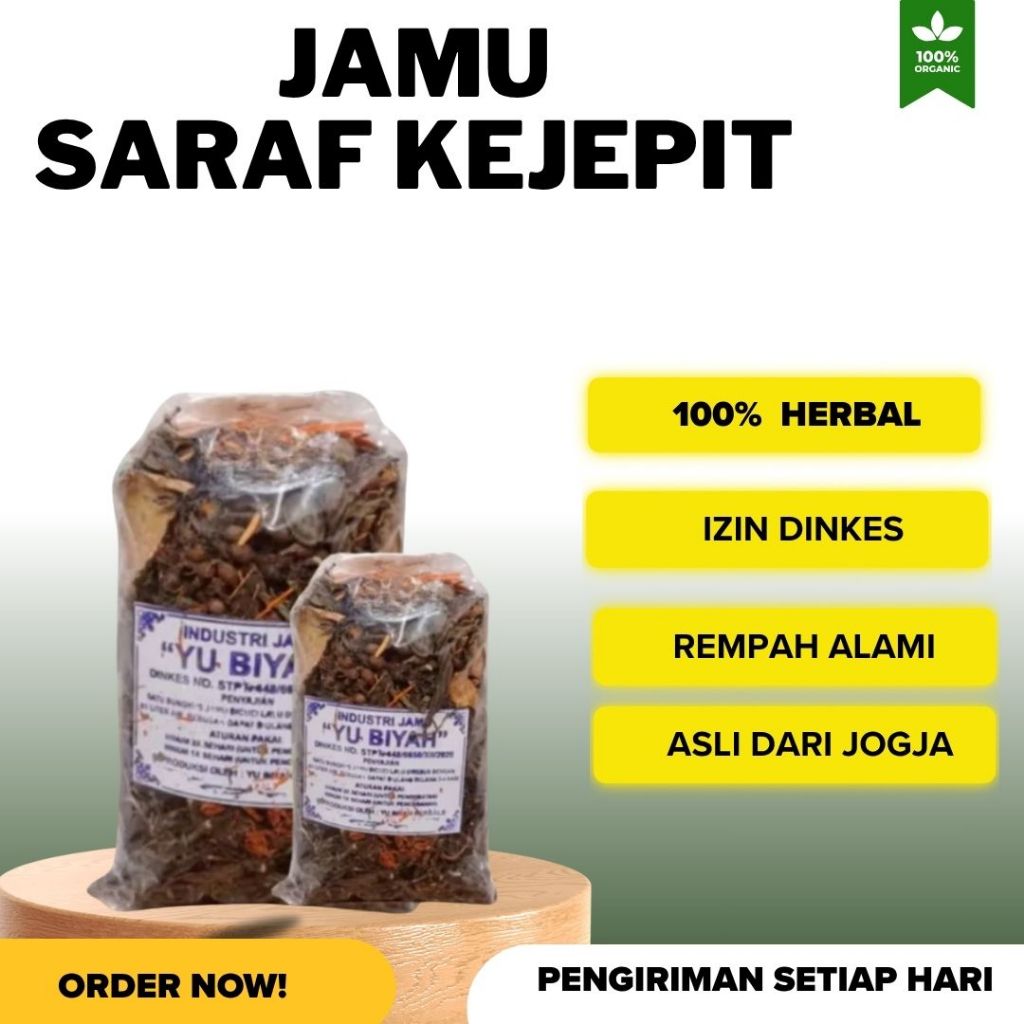 

Jamu Herbal Saraf Kejepit Nyeri Sendi Nyeri Otot Asam Urat Rematik Kebas Kesemutan/ Jamu Godog Sarf Kejepit