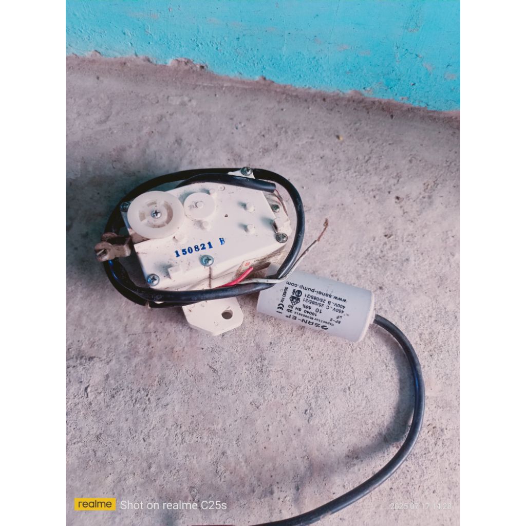 drain motor XPQ-6 dan kapasitor mesin cuci 1tabung kondisi bekas/second layak pakai
