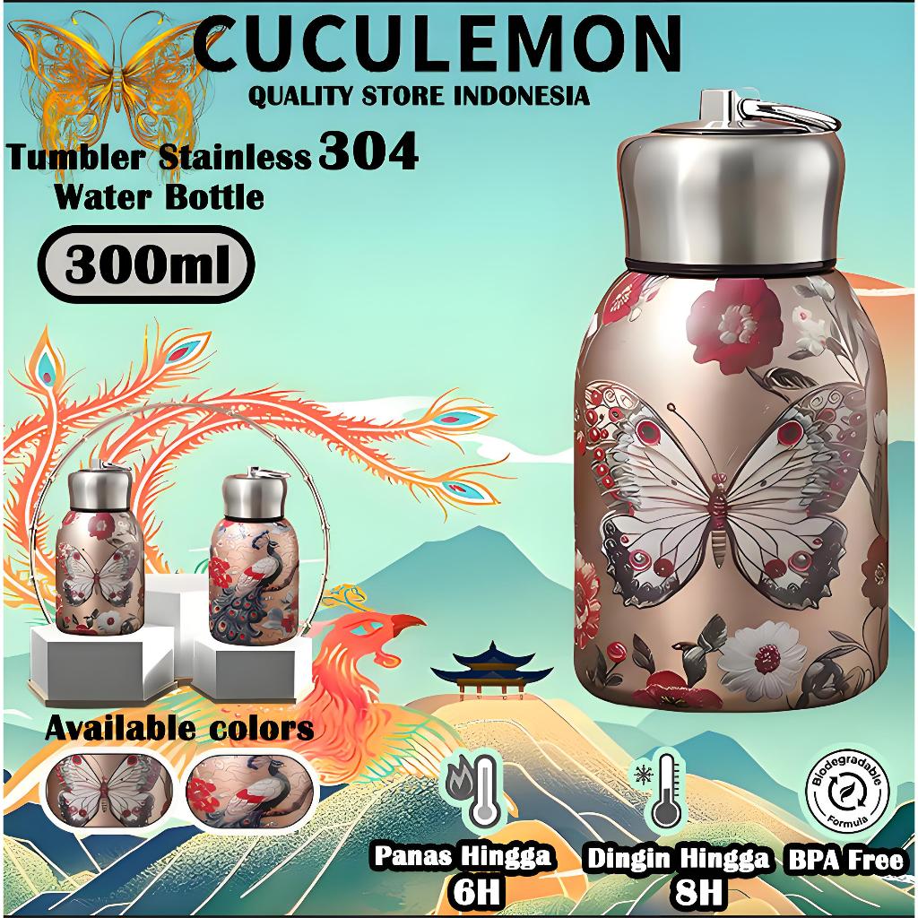 NEW CucuLemon Mini Termos 300ml Air Panas Tumbler Stainless Steel Botol Minum Accessories kopi