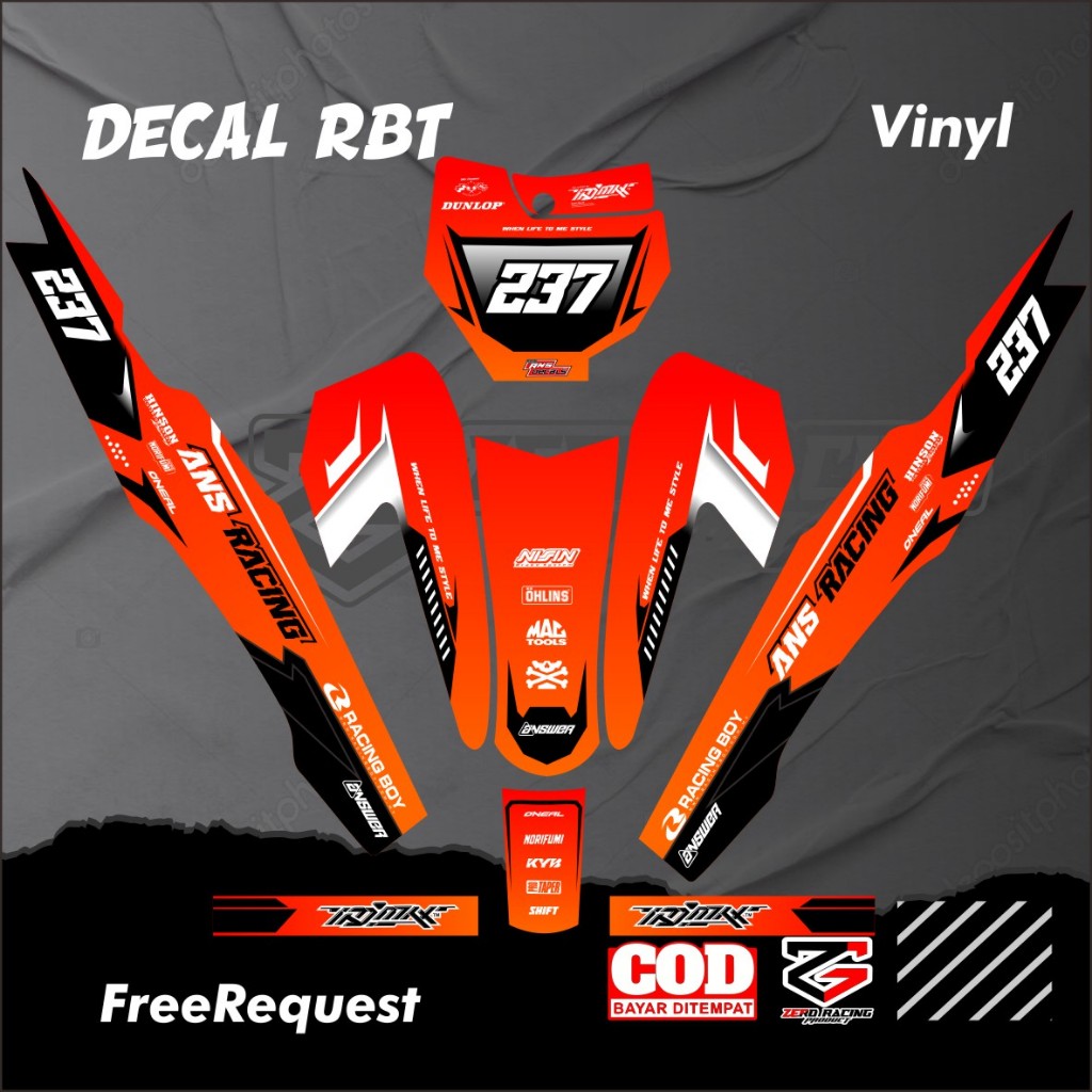 DECAL RBT BODY JUPITER YAMAHA VEGA NEW FULL BODY DEKAL STICKER STRIPING TERBARU