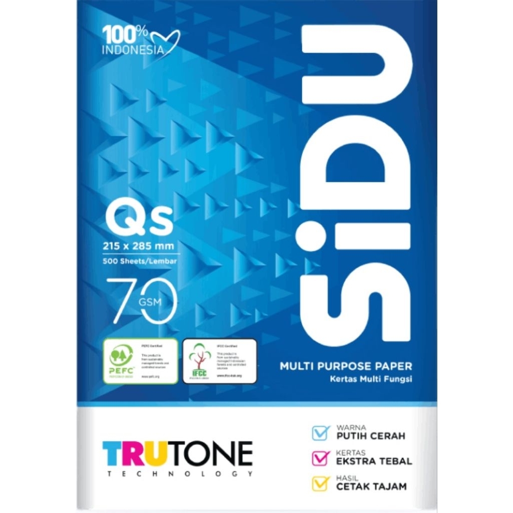 

Kertas HVS SiDu QS 70 GSM