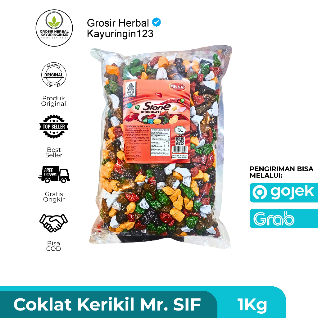 

Coklat Kerikil Arab Mr. Sif 1kg / Coklat Kerikil Arab 1kg Manis Oleh Oleh Haji Dan Umroh