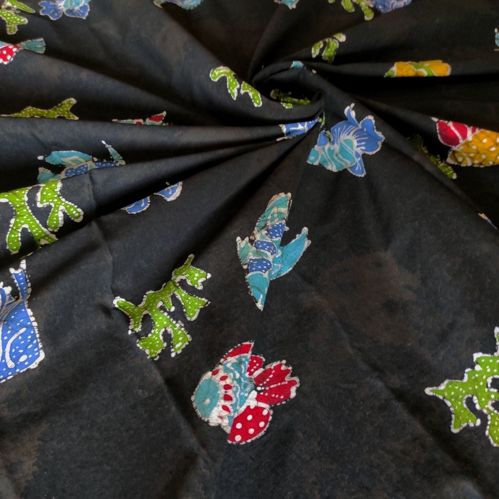 Kain batik tulis antik mix warna alam & sintetis untuk kemeja pria dan wanita