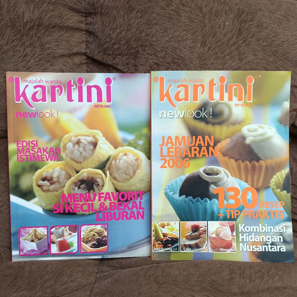 Majalah Kartini edisi resep menu masakan (satuan)