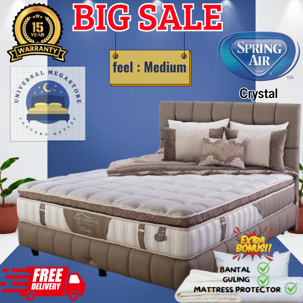 SPRING AIR Kasur Springbed NEW CRYSTAL