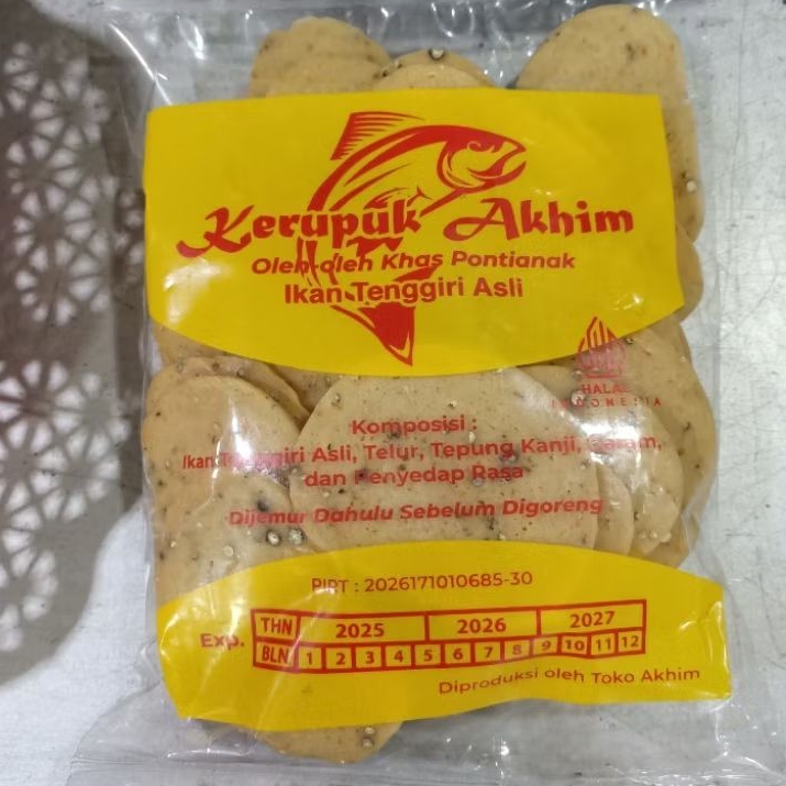 

Kerupuk Akhim / Kerupuk Ikan Tenggiri / Kerupuk Khas Pontianak / Kerupuk Sahang