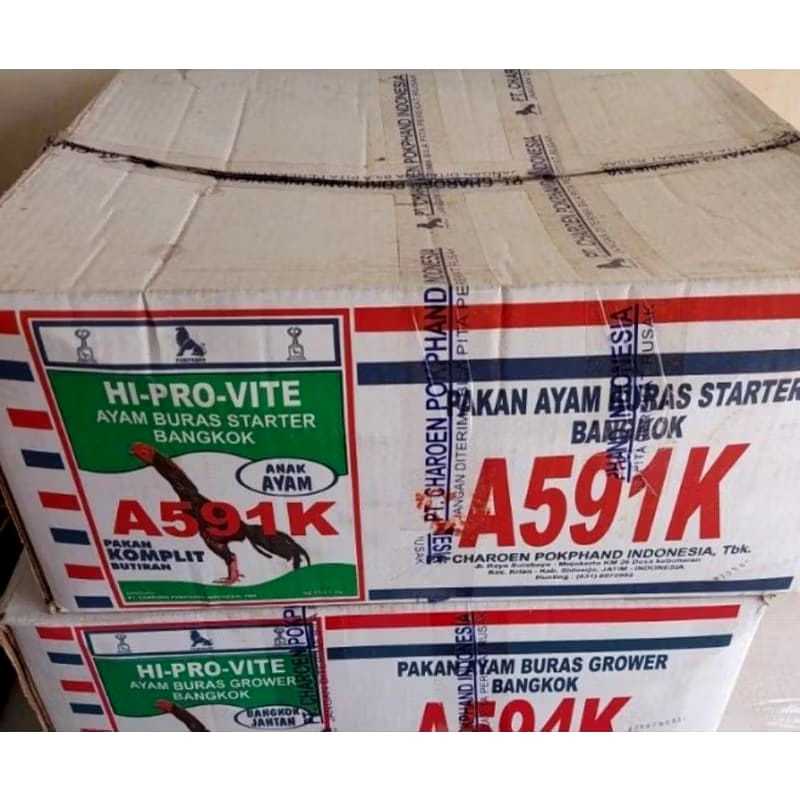 Pur Ayam A591k 1 Dus isi 20 Pack Pur Ayam Bangkok Pakan Ayam