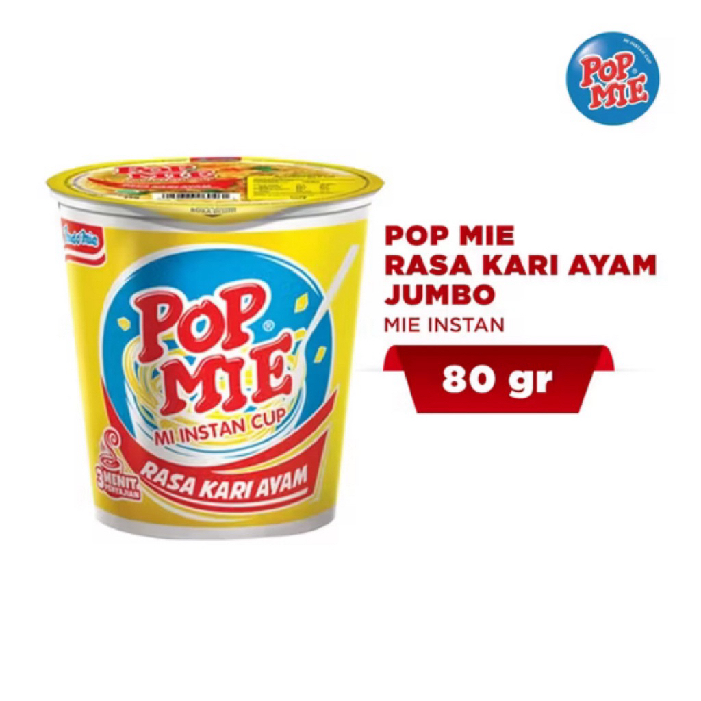 

Pop Mie Kari Ayam Jumbo 80gr – Kuah Kari Gurih Kaya Rempah!
