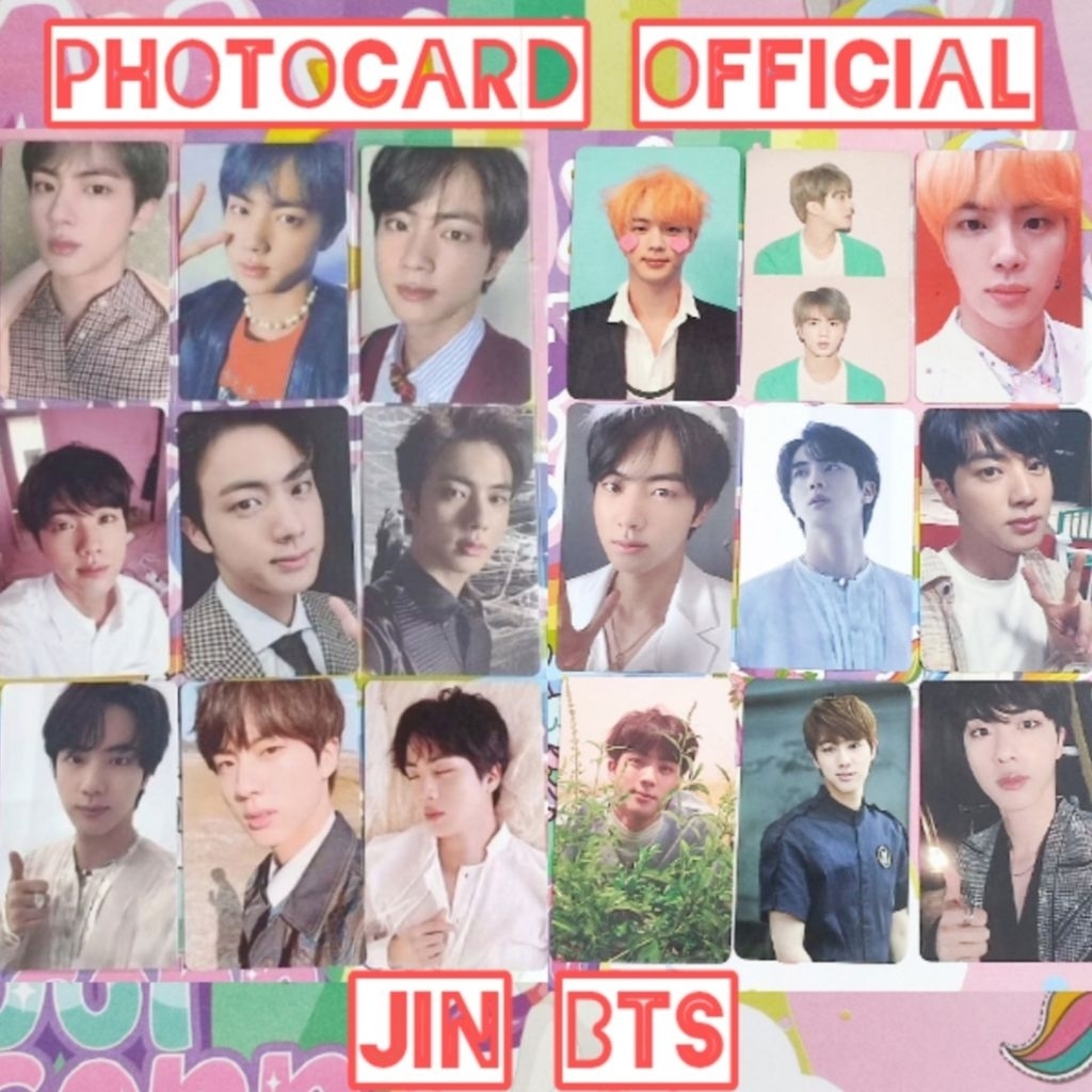 PC JIN BTS PHOTOCARD SEOKJIN OFFICIAL