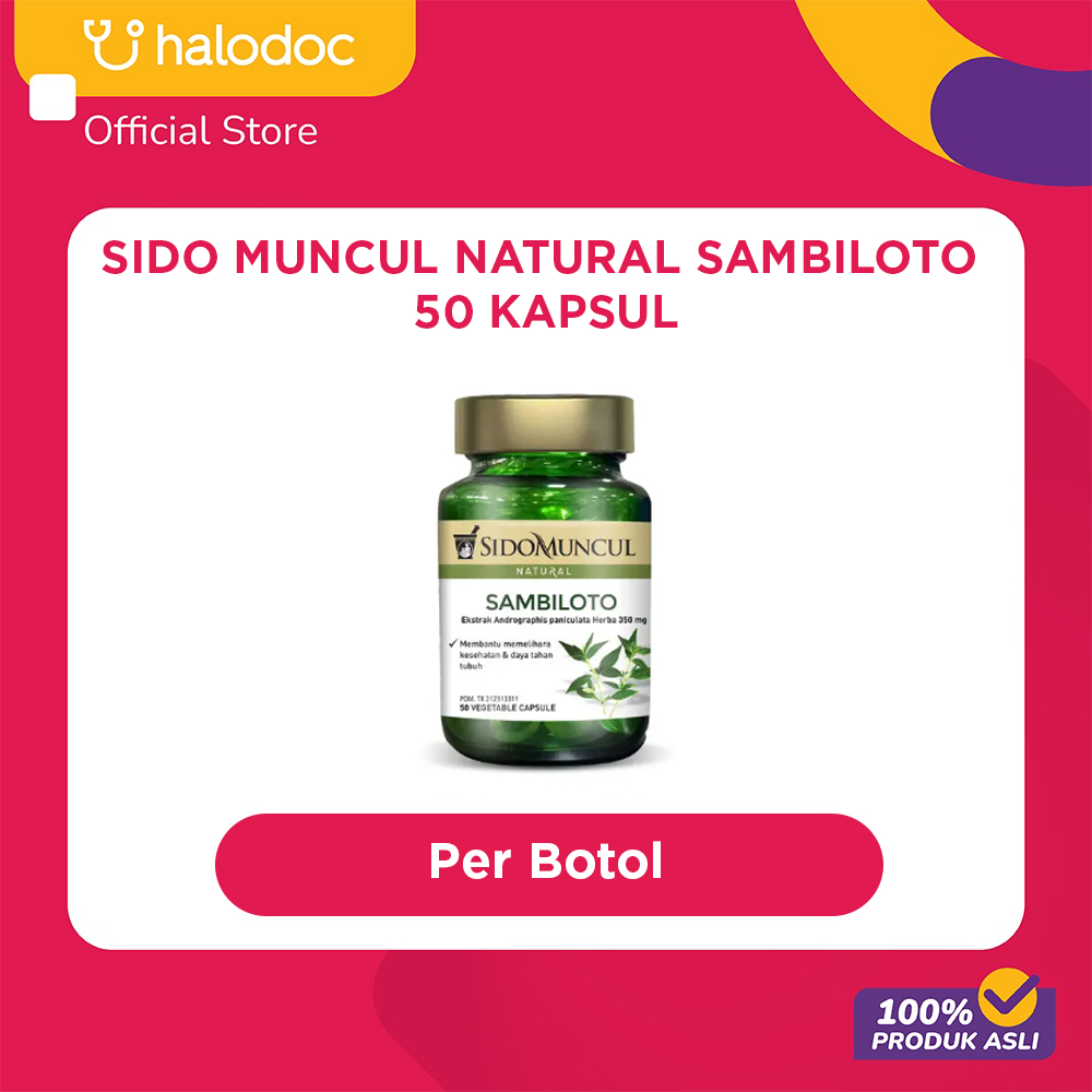 Sido Muncul Natural Sambiloto 50 Kapsul