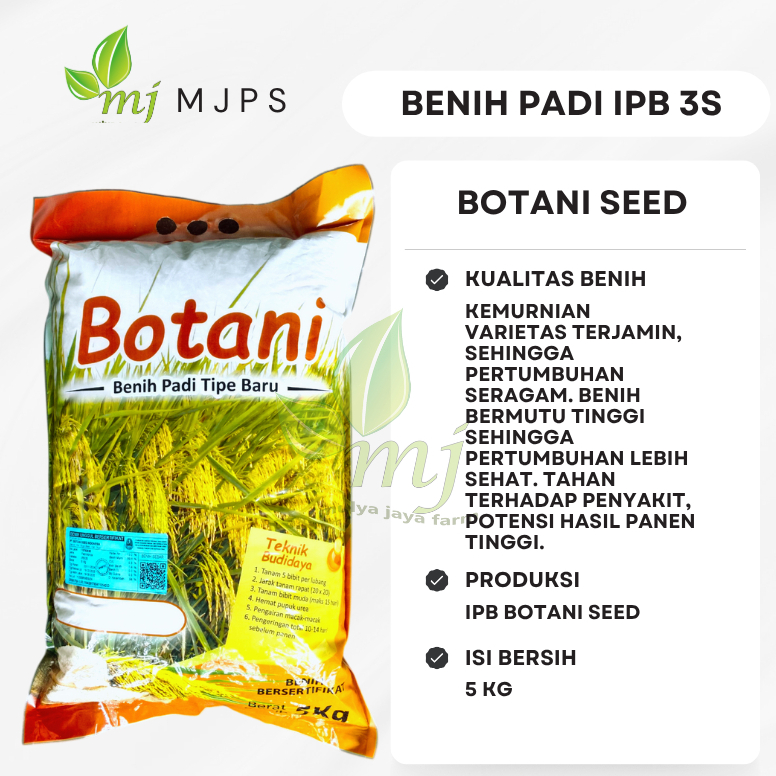 Benih Padi Unggul IPB 3S BOTANI SEED IPB 5KG