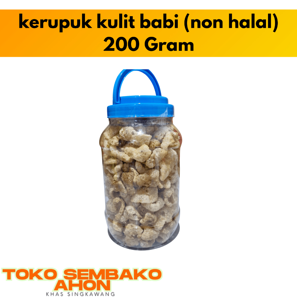 

200 gram Kerupuk Kulit Babi (NON HALAL) | Kerupuk Babi Kering | Camilan Kulit Babi Renyah