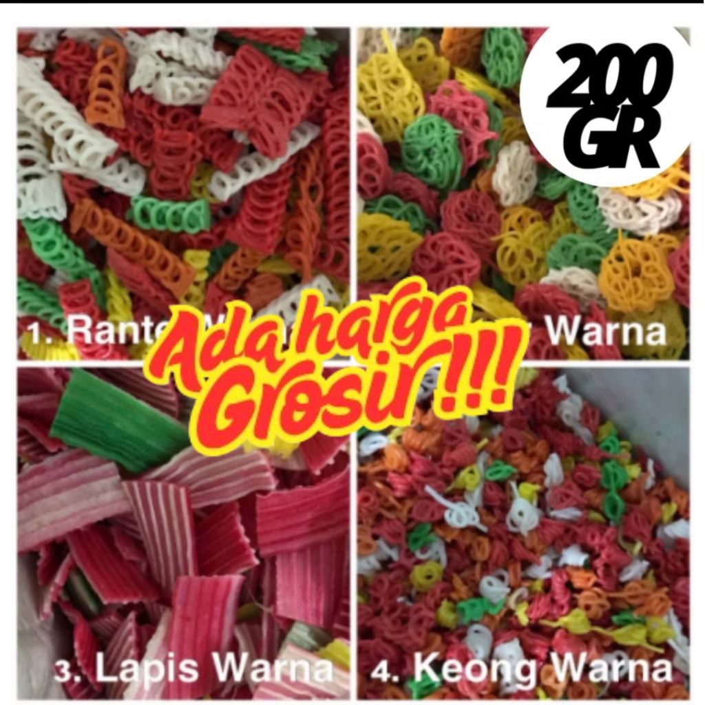 

KERUPUK SEBLAK MENTAH / KRUPUK KERING / KERIPIK ANEKA KERUPUK / ANEKA KERIPIK BAWANG 200gr