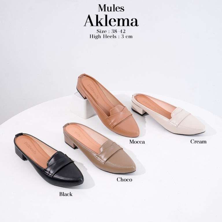 Deliwafa  - [Sandal Wanita] Aklema Slop
