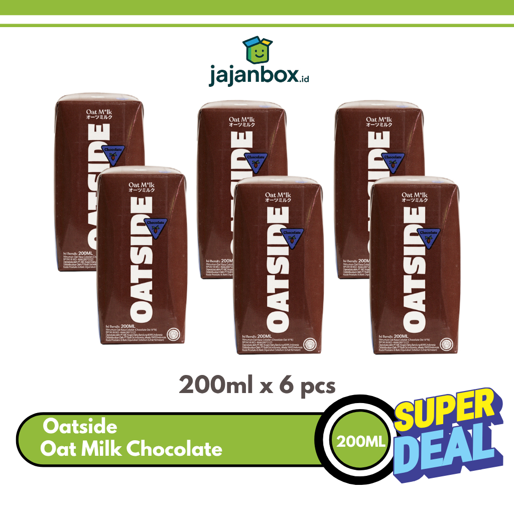 

Oatside Mini Straw Milk Chocolate Susu Oat Kemasan Sedotan 200ml - 6 PCS