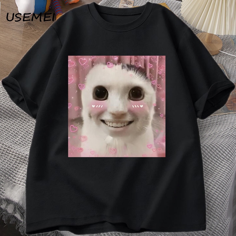 Goofy Ahh Cat T Shirt Meme Dank Cursed Weirdcore Cringey T-Shirts Men Women I Got Too Silly Tshirt H