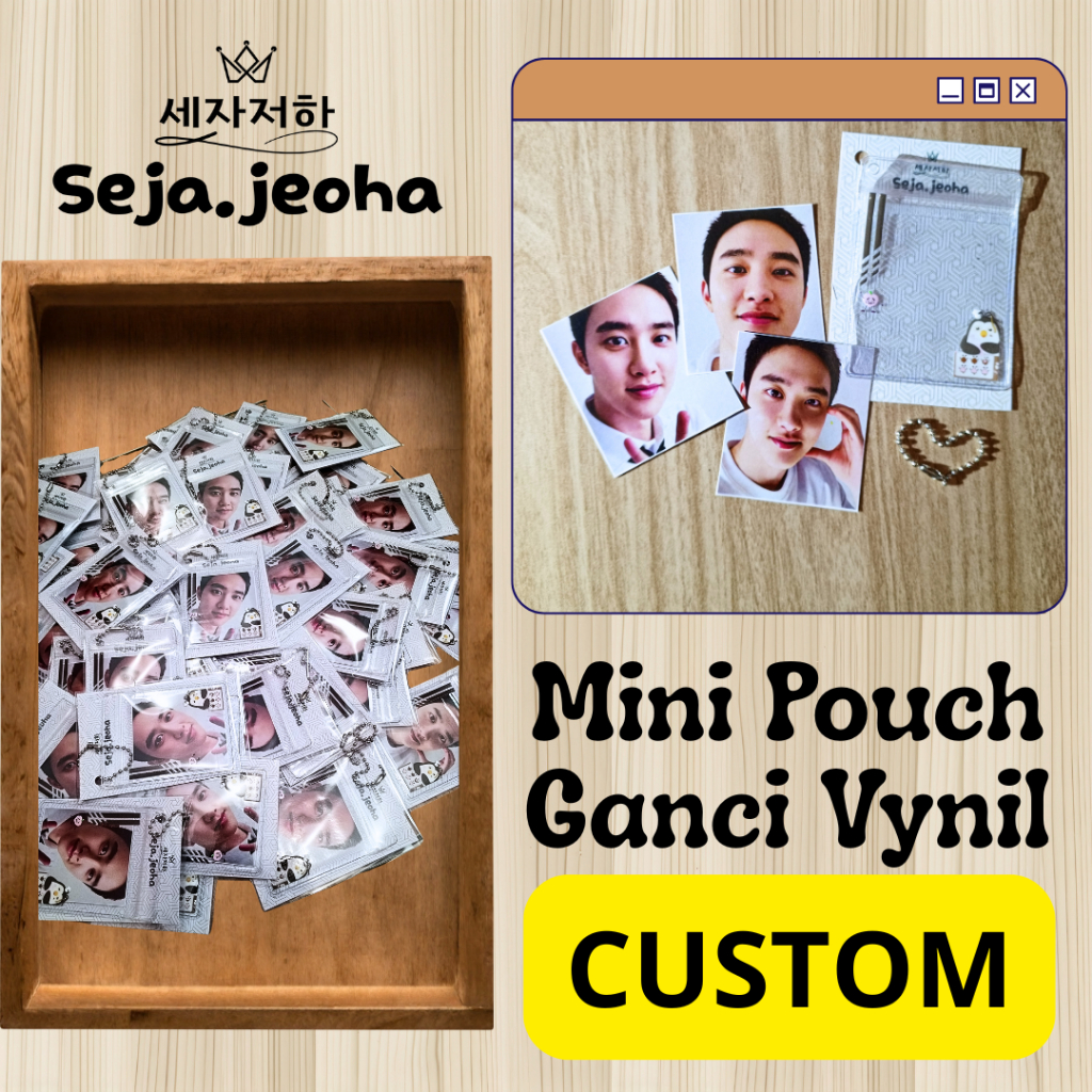 Ganci KPop Mini Pouch Vinyl Kyungsoo Zzirange | Custome Freebies Ganci Mini Pouch Vinyl Tebal