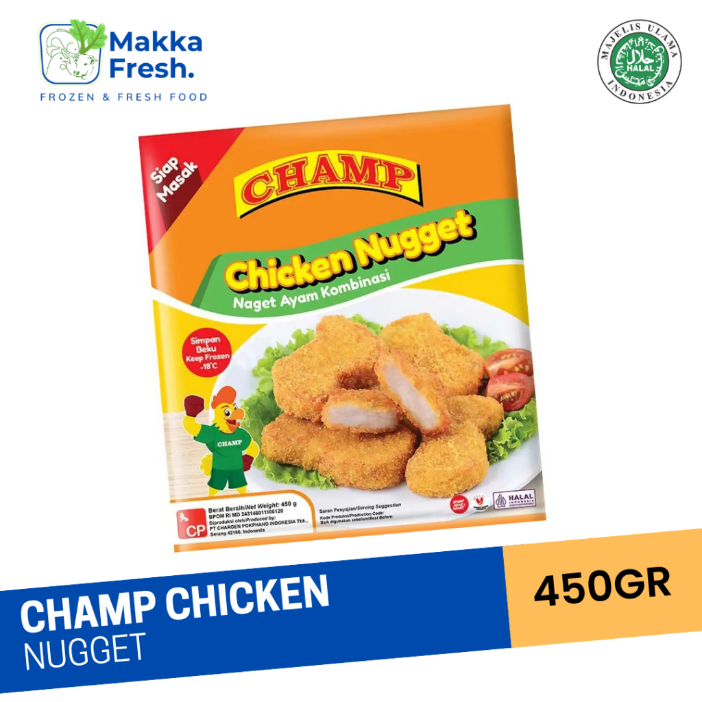 

CHAMP CHICKEN NUGGET 450 GRAM
