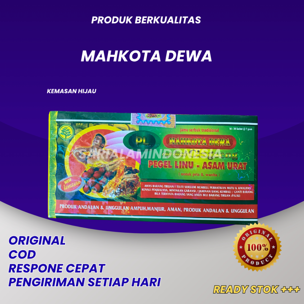 

Mahkota Dewa Kemasan Hijau Original 100%