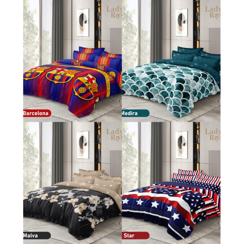 Bedcover Ladyrose 160x200cm Rumbai