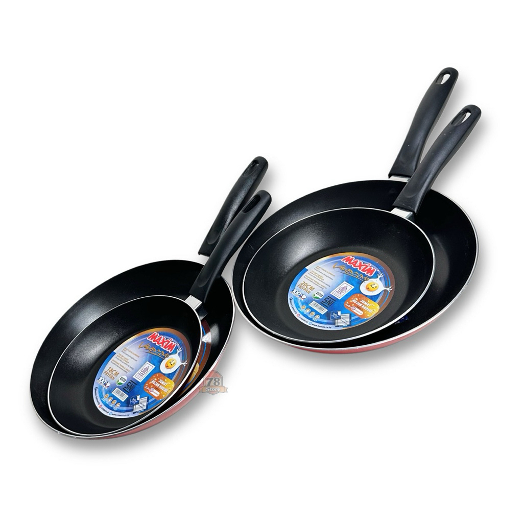 Teflon Maxim 24 cm Teflon Penggorengan Frypan Anti Lengket Anti Karat Termurah Teflon Maxim Valentin