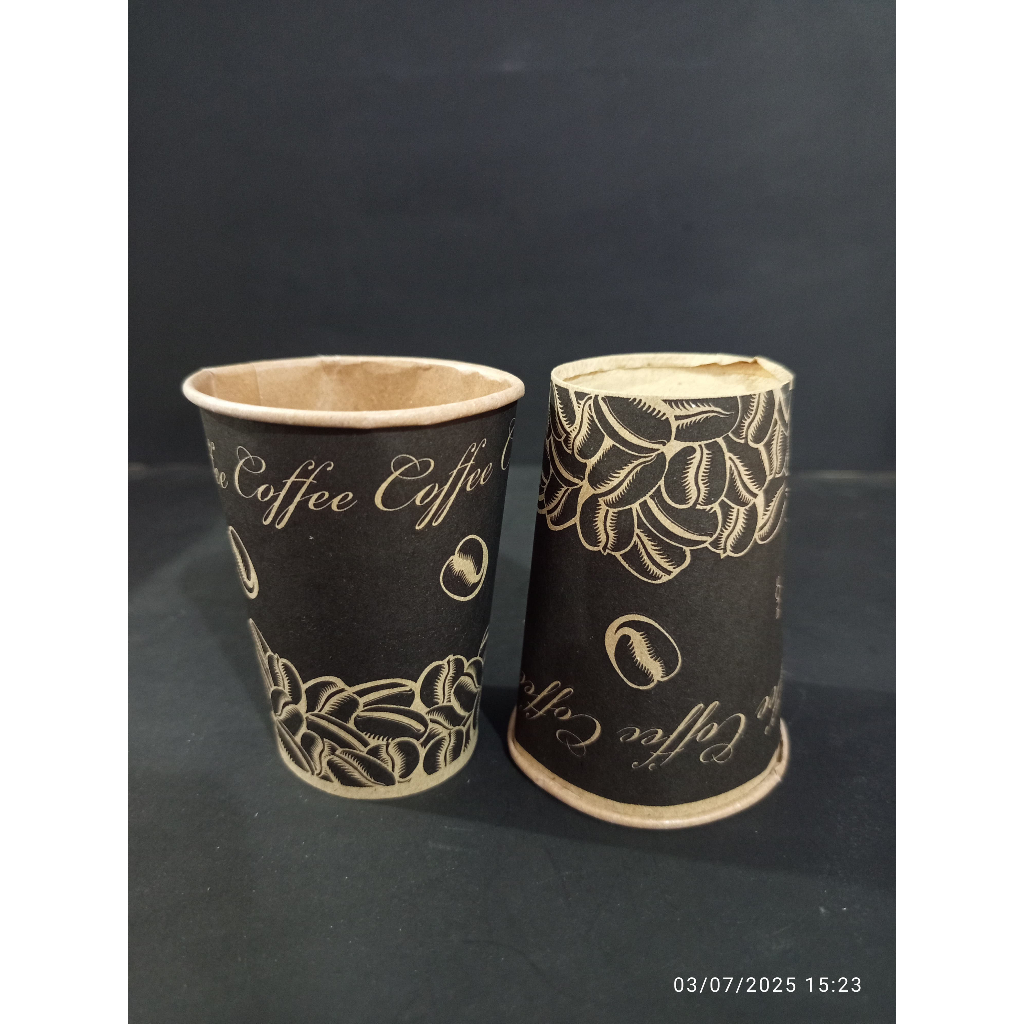 Paper Cup Craft Sone 8 oz Motif Kopi