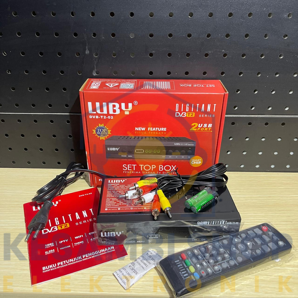 SET TOP BOX LUBY RECEIVER TV DIGITAL STB LUBY DVBT2 LUBY SET TOP BOX