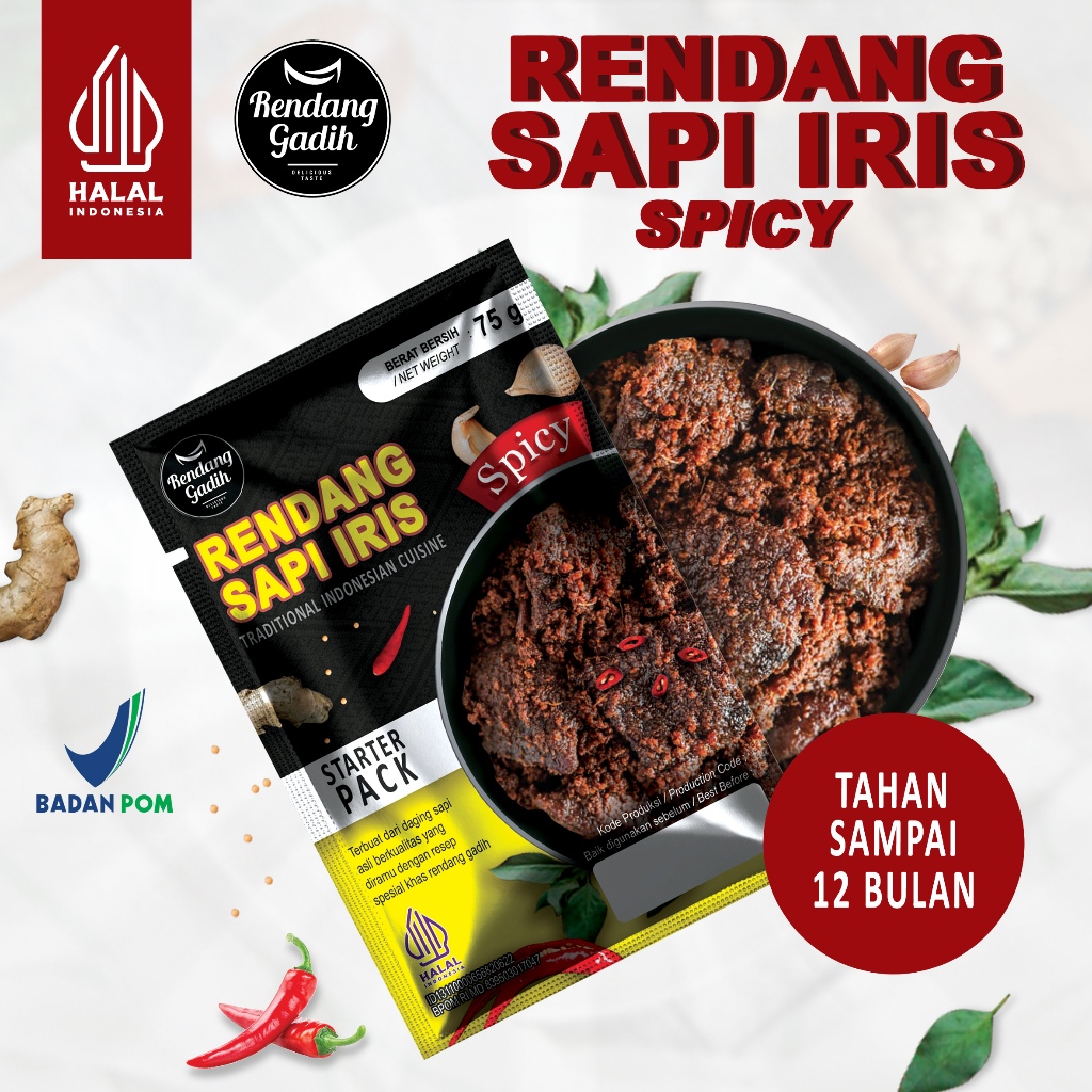 

Rendang Gadih - TRAVEL PACK 50g - 70g