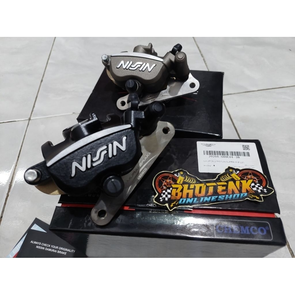 Kaliper Nissin Samurai 2Piston Supra , Supra Fit , Karisma , Supra X 125 , Kirana , Revo ORIGINAL